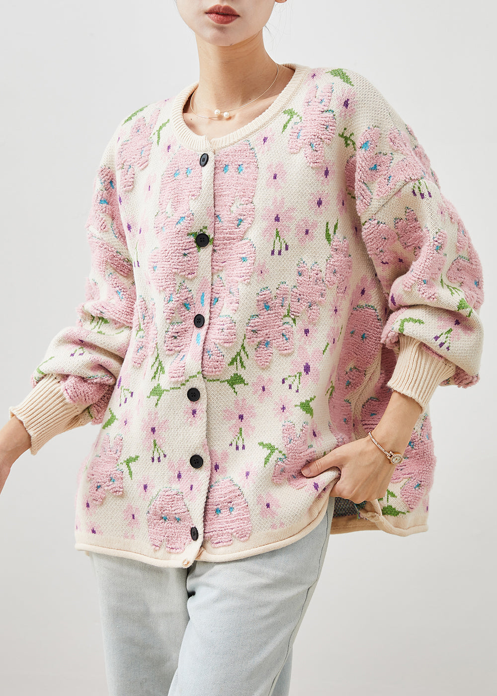A Vintage Style Cardigan with Delicate Timeless Details