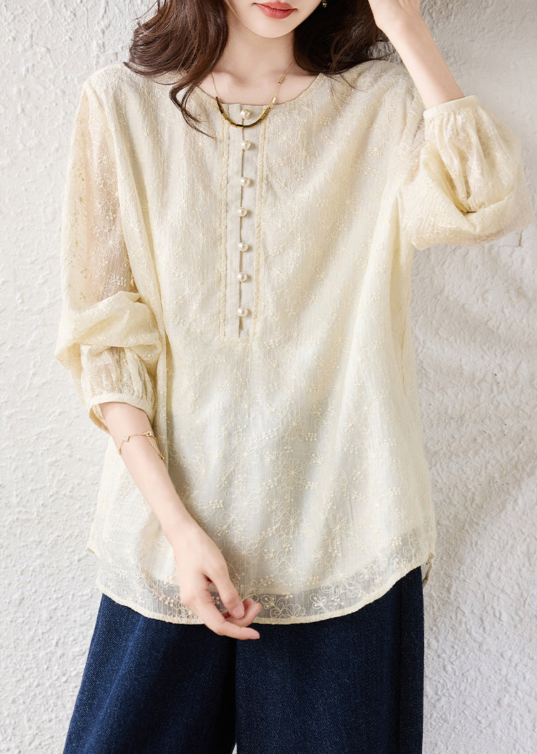 A Vintage Style Blouse with Delicate Timeless Details