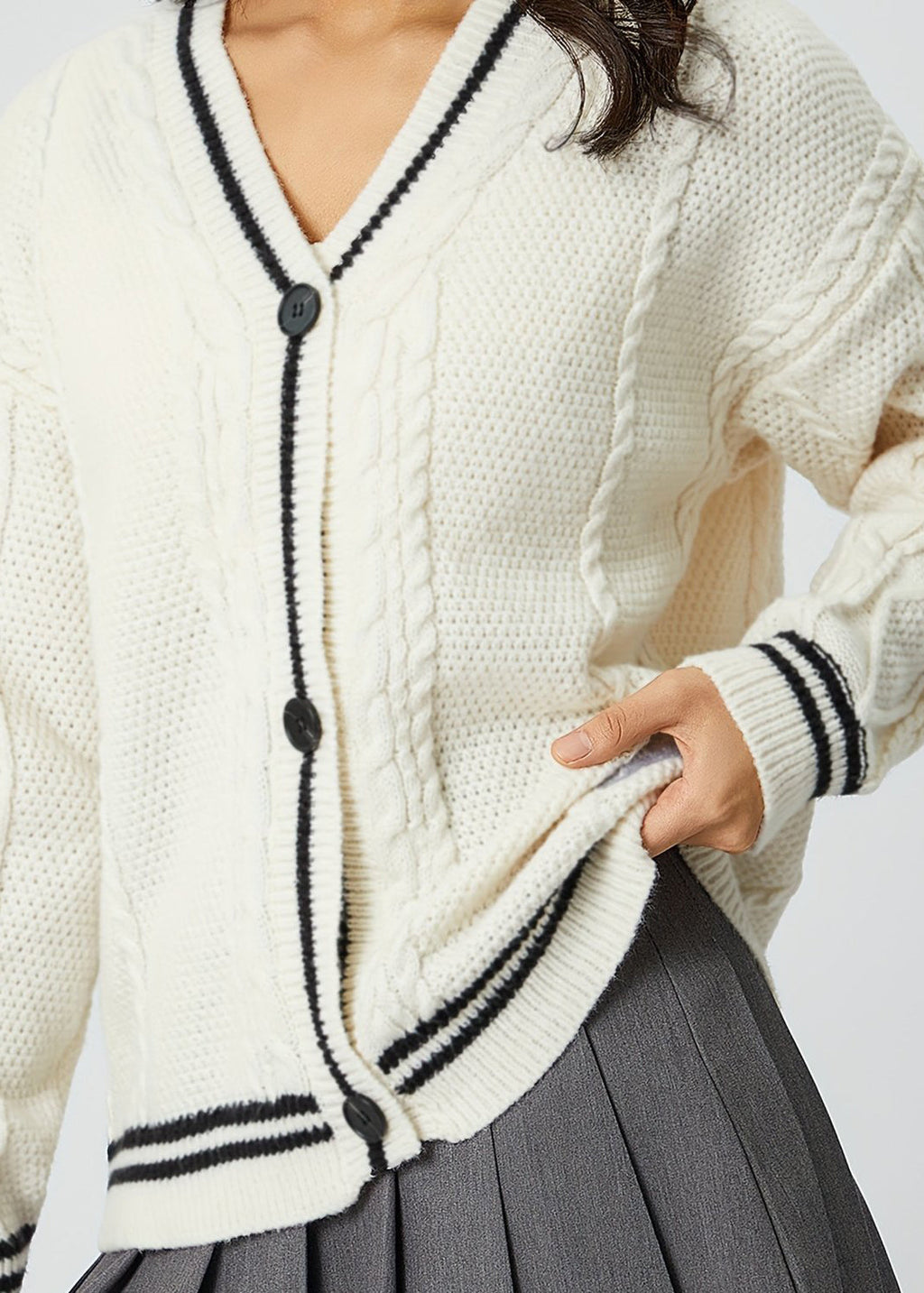A Vintage Style Cardigan with Delicate Timeless Details