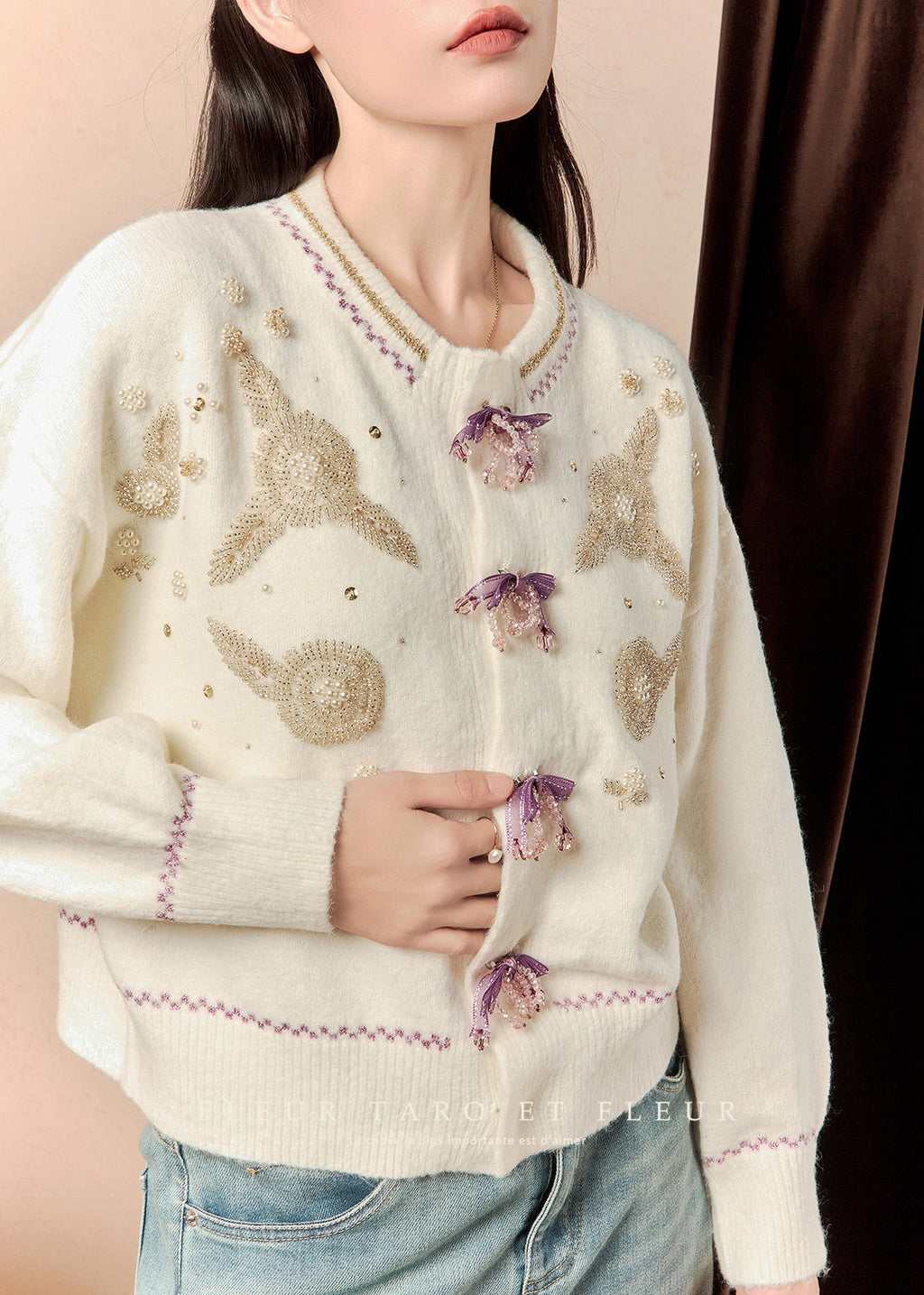 Classic Vintage Cardigan with a Flattering Fit