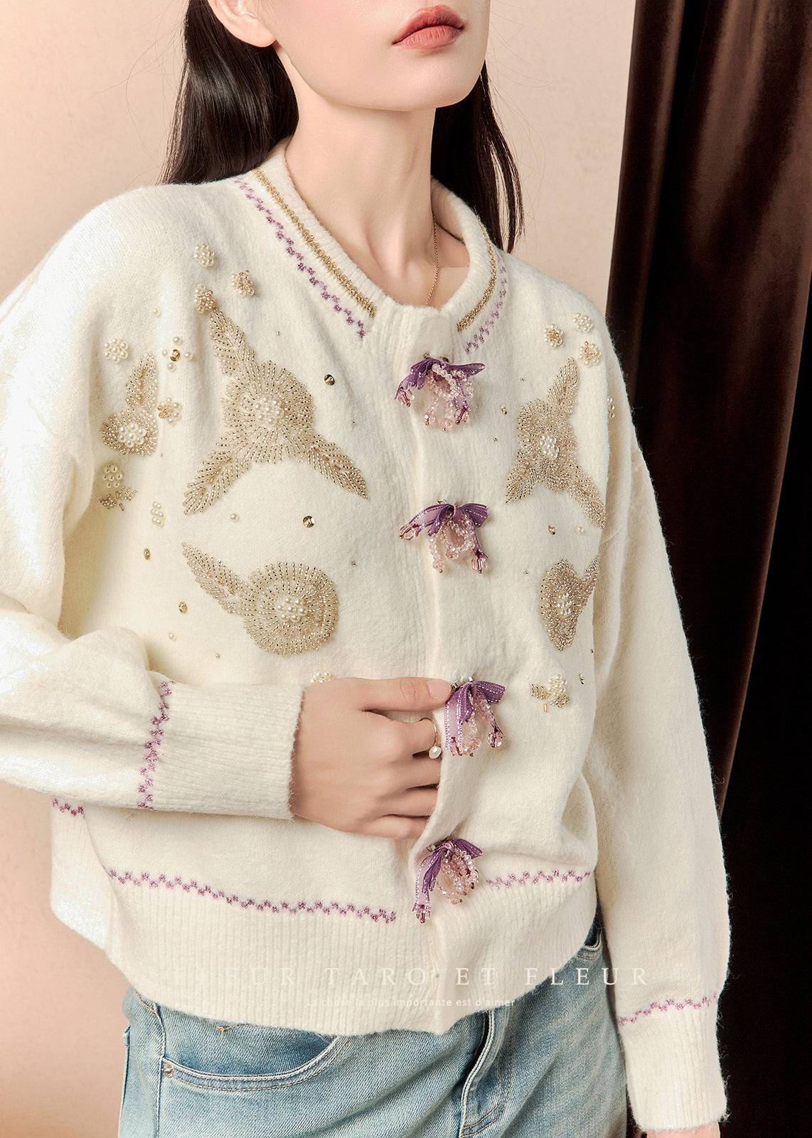 Classic Vintage Cardigan with a Flattering Fit