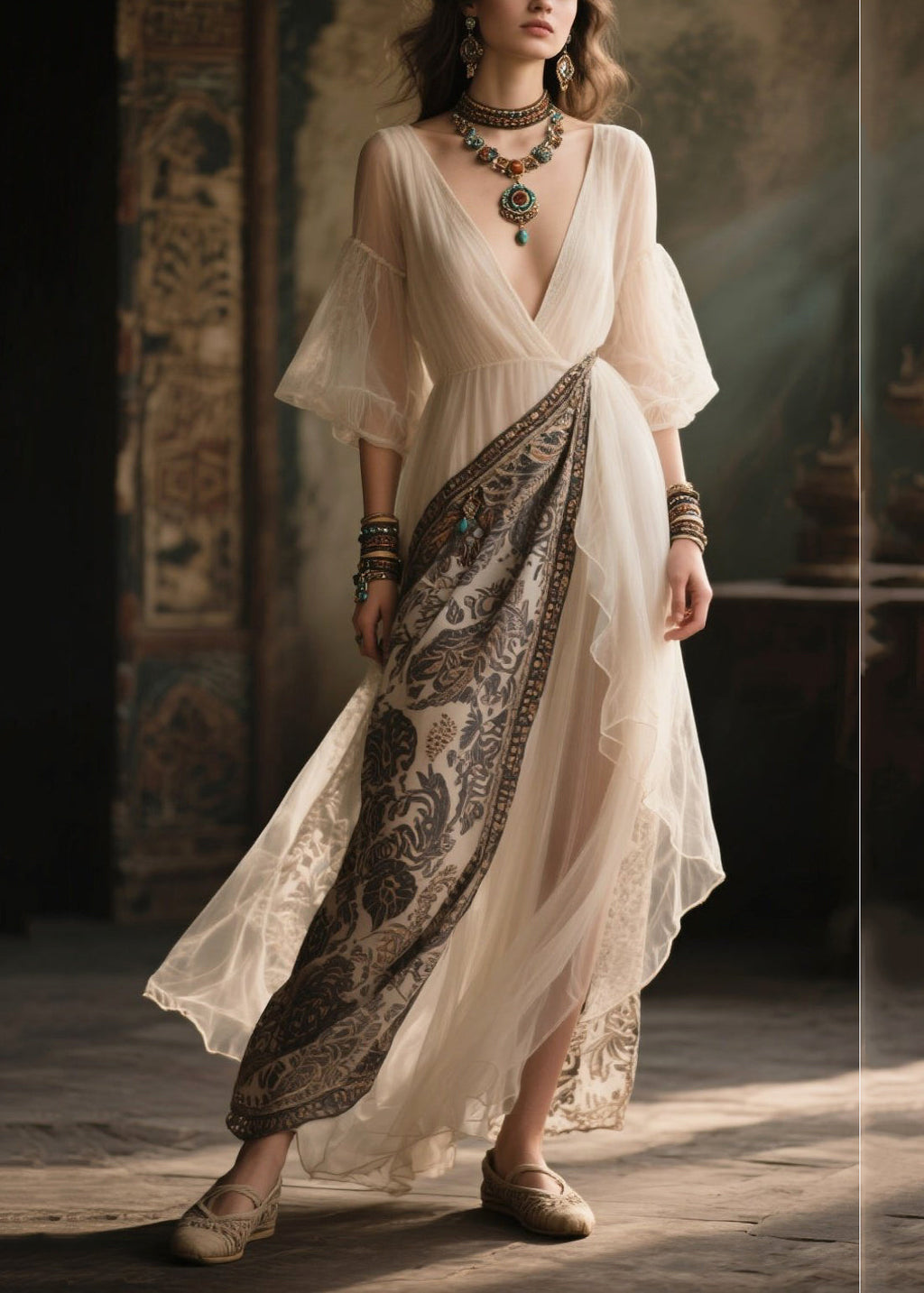 A Vintage Style Dress with Delicate Timeless Details