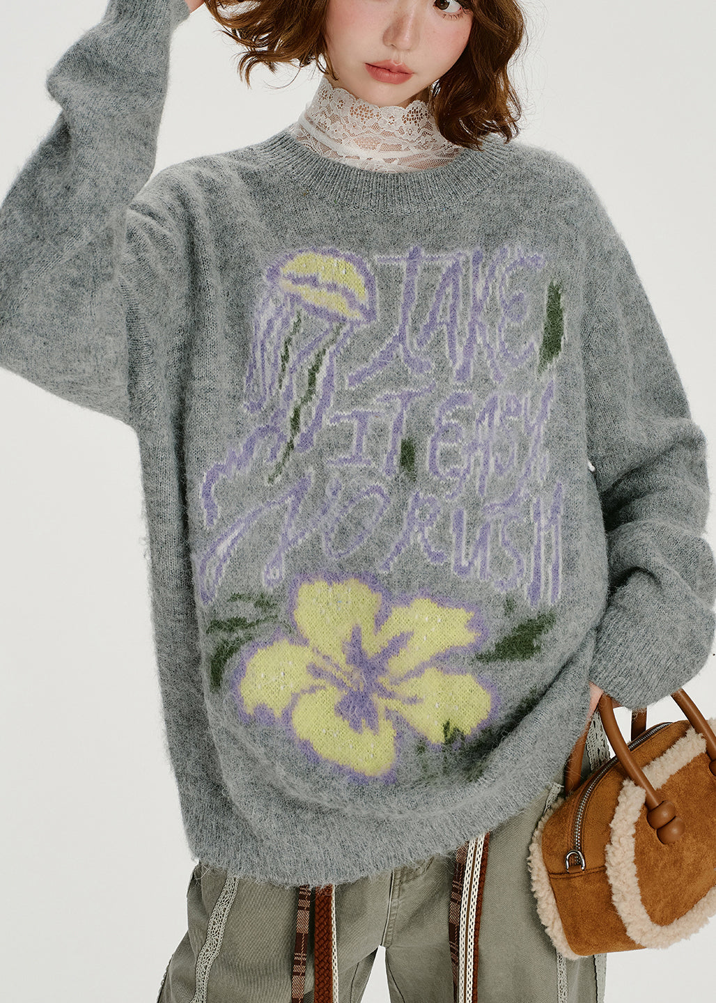 A Vintage Style Sweater with Delicate Timeless Details