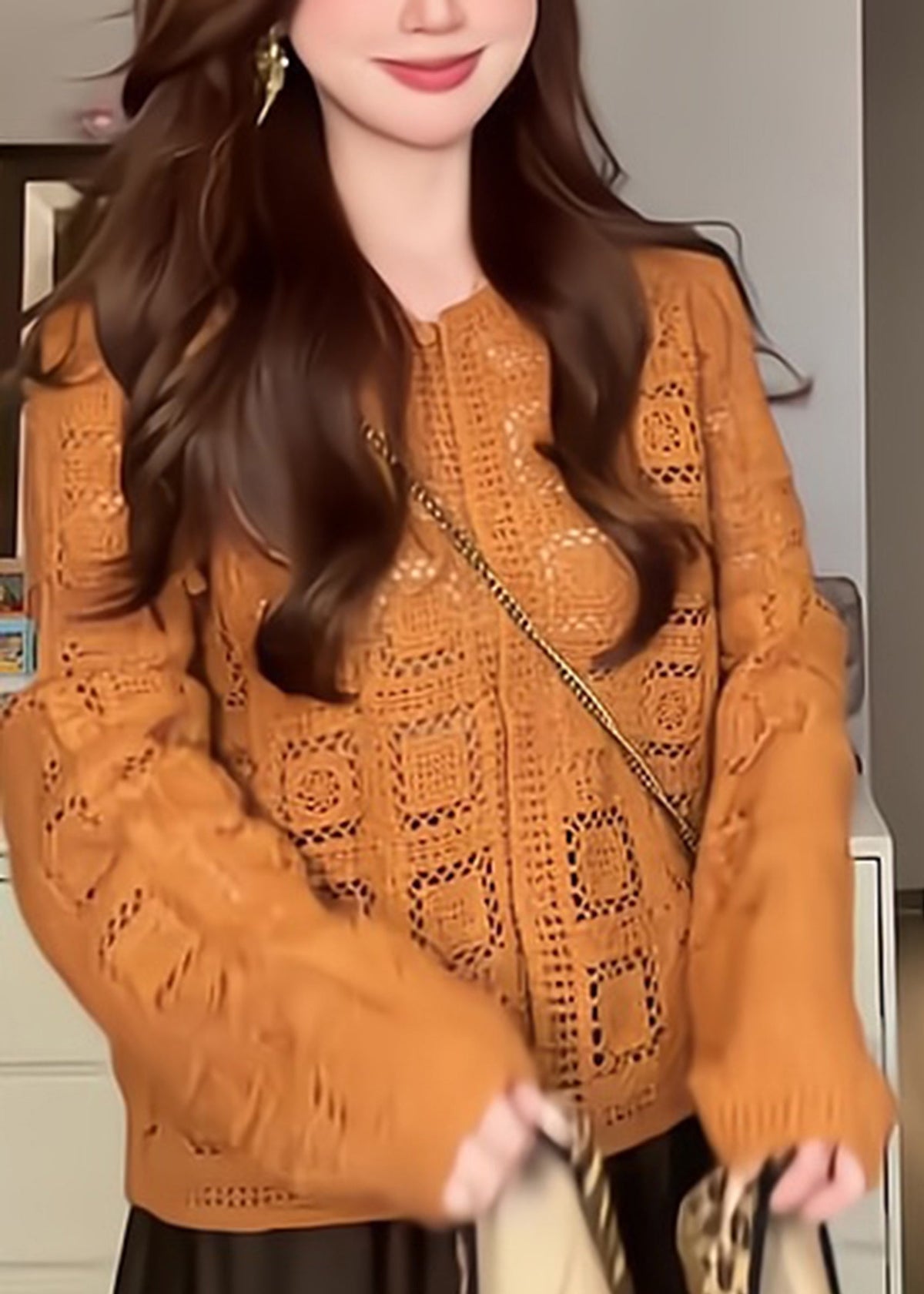 A Vintage Style Cardigan with Delicate Timeless Details