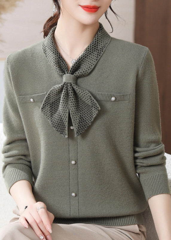 A Vintage Style Sweater with Delicate Timeless Details
