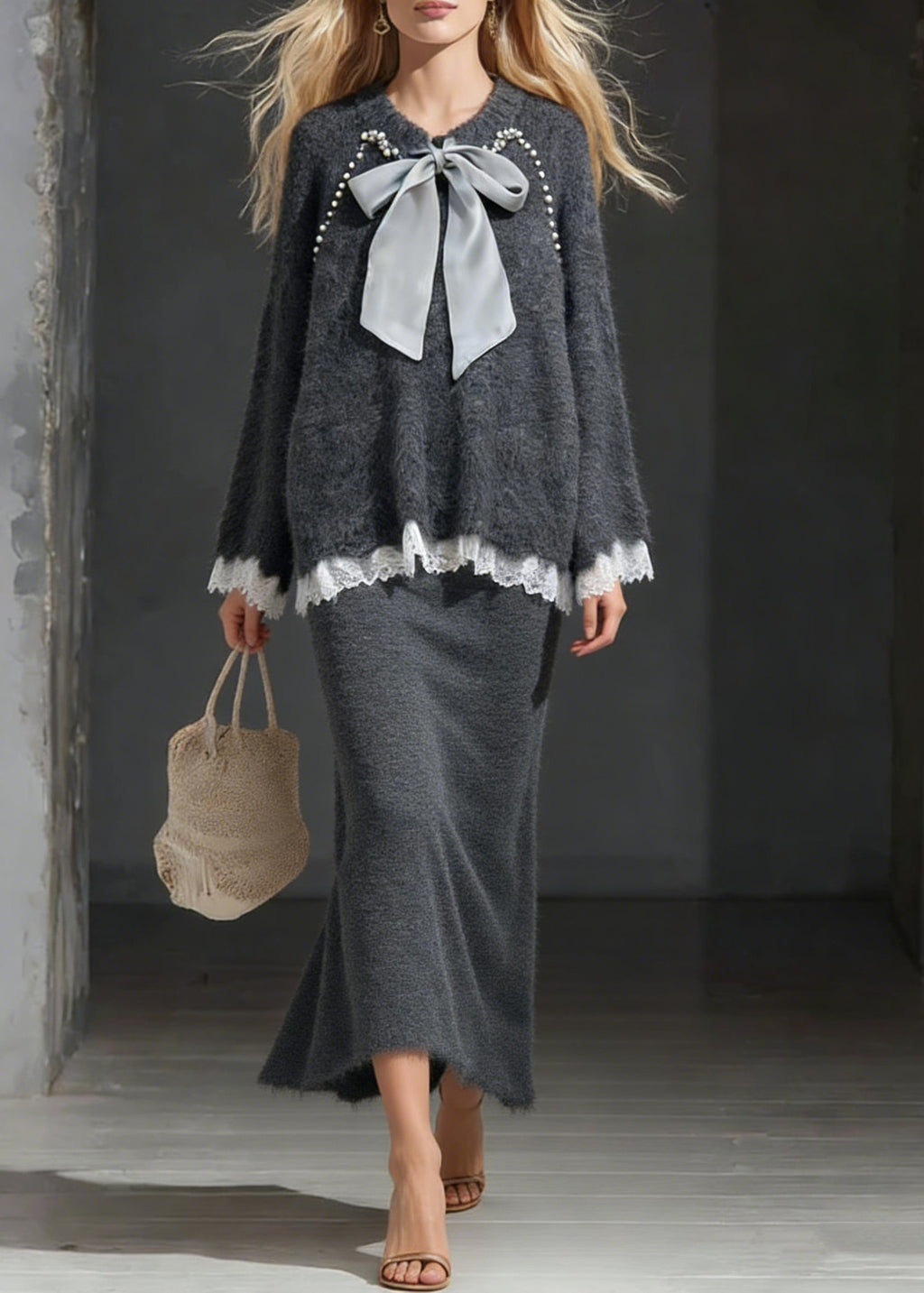 A Vintage Style Sweater with Delicate Timeless Details
