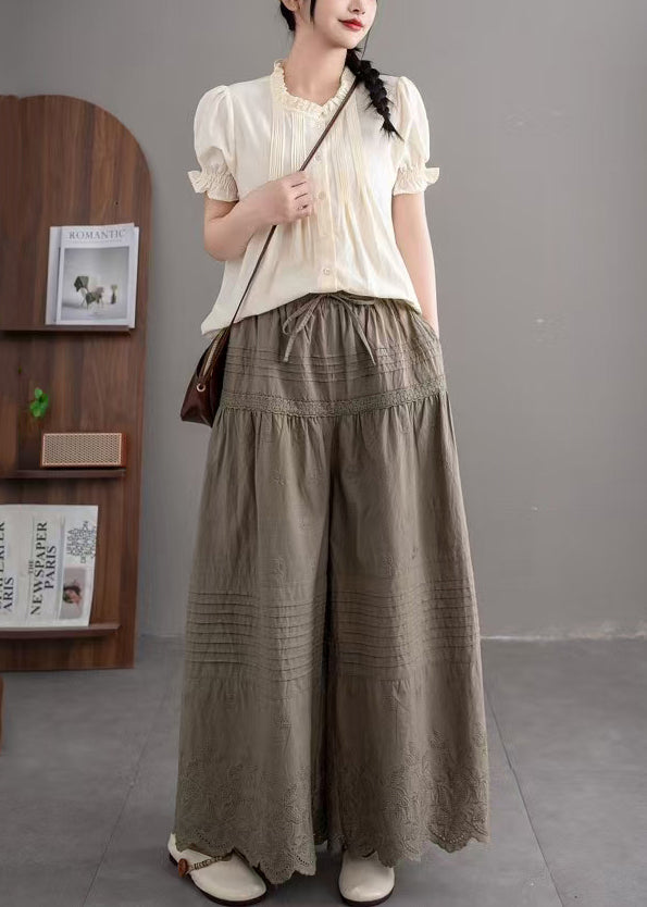 A Vintage Style Pants with Delicate Timeless Details