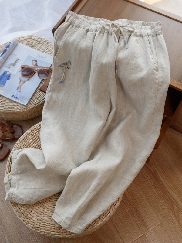 A Vintage Style Pants with Delicate Timeless Details