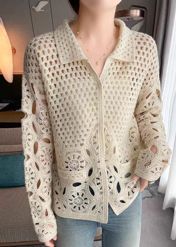 A Vintage Style Cardigan with Delicate Timeless Details