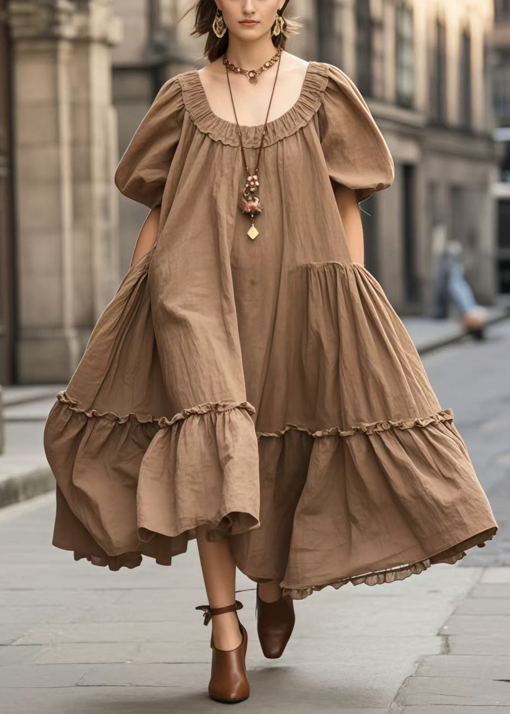 A Vintage Style Dress with Delicate Timeless Details