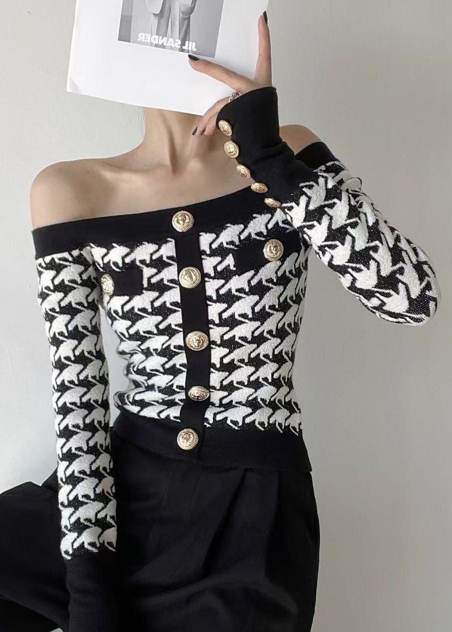 A Vintage Style Sweater with Delicate Timeless Details
