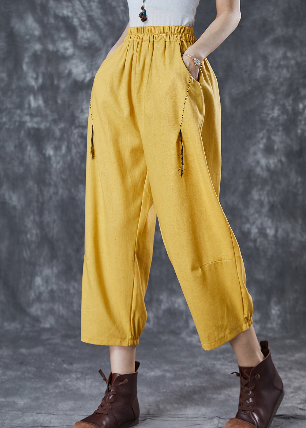 A Vintage Style Pants with Delicate Timeless Details