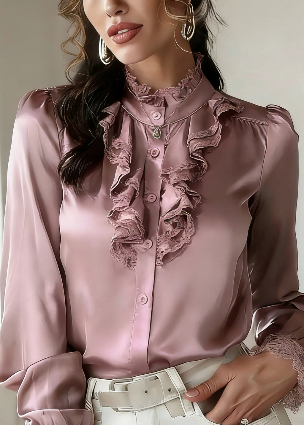 Well Tailored Top with a Graceful Silhouette
