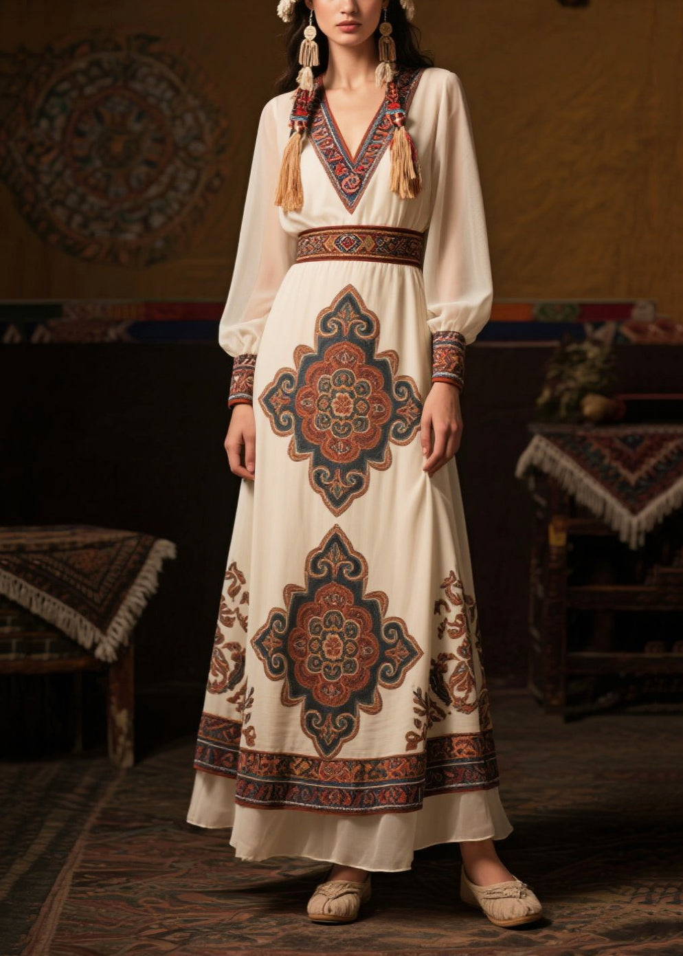 A Vintage Style Dress with Delicate Timeless Details