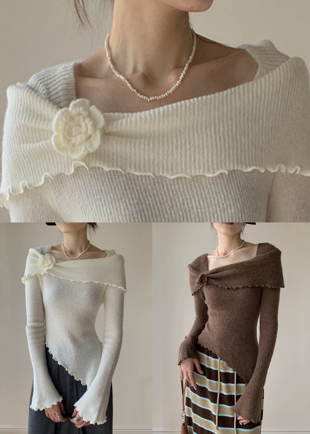 A Vintage Style Sweater with Delicate Timeless Details
