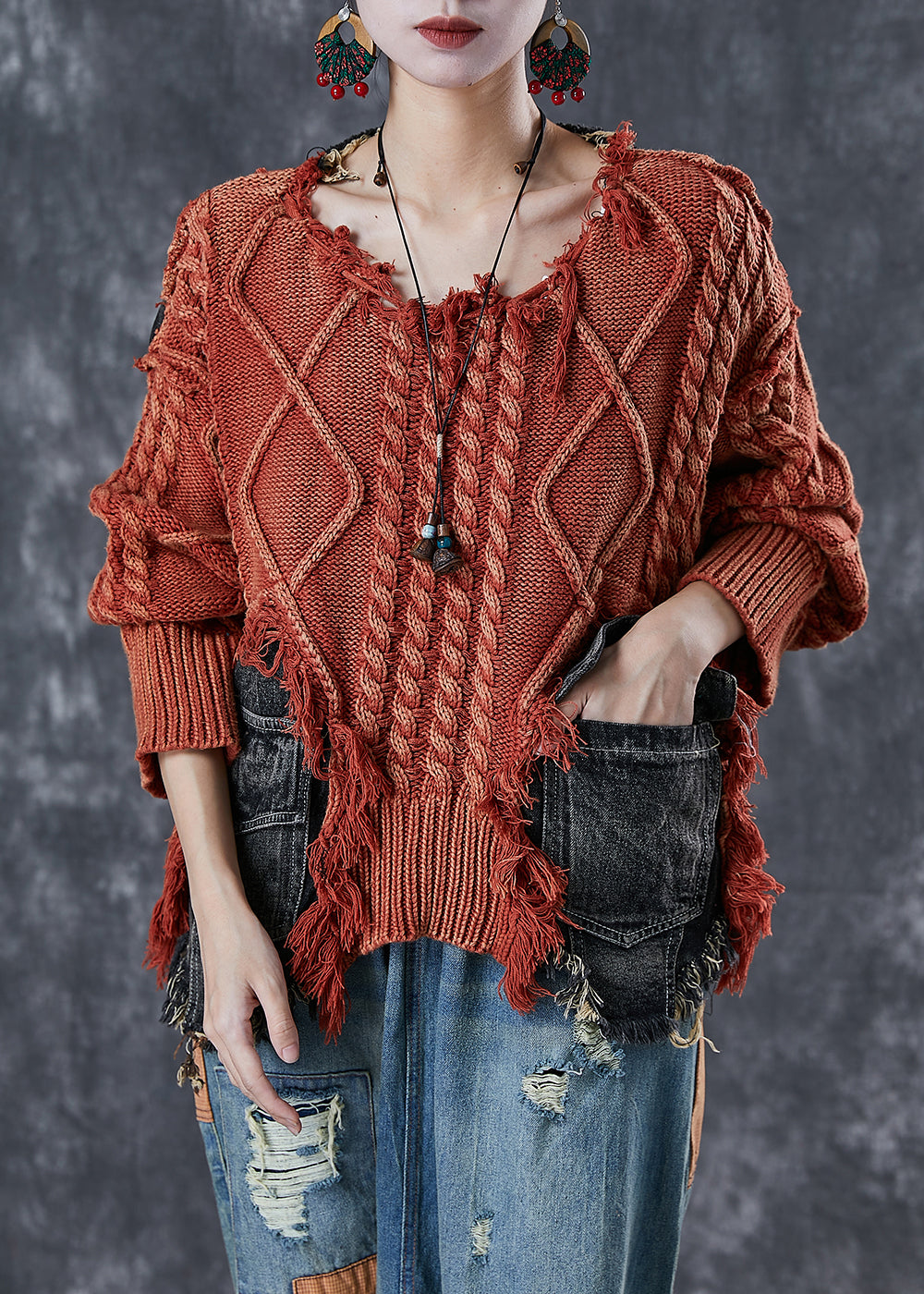Classic Vintage Sweater with a Flattering Fit