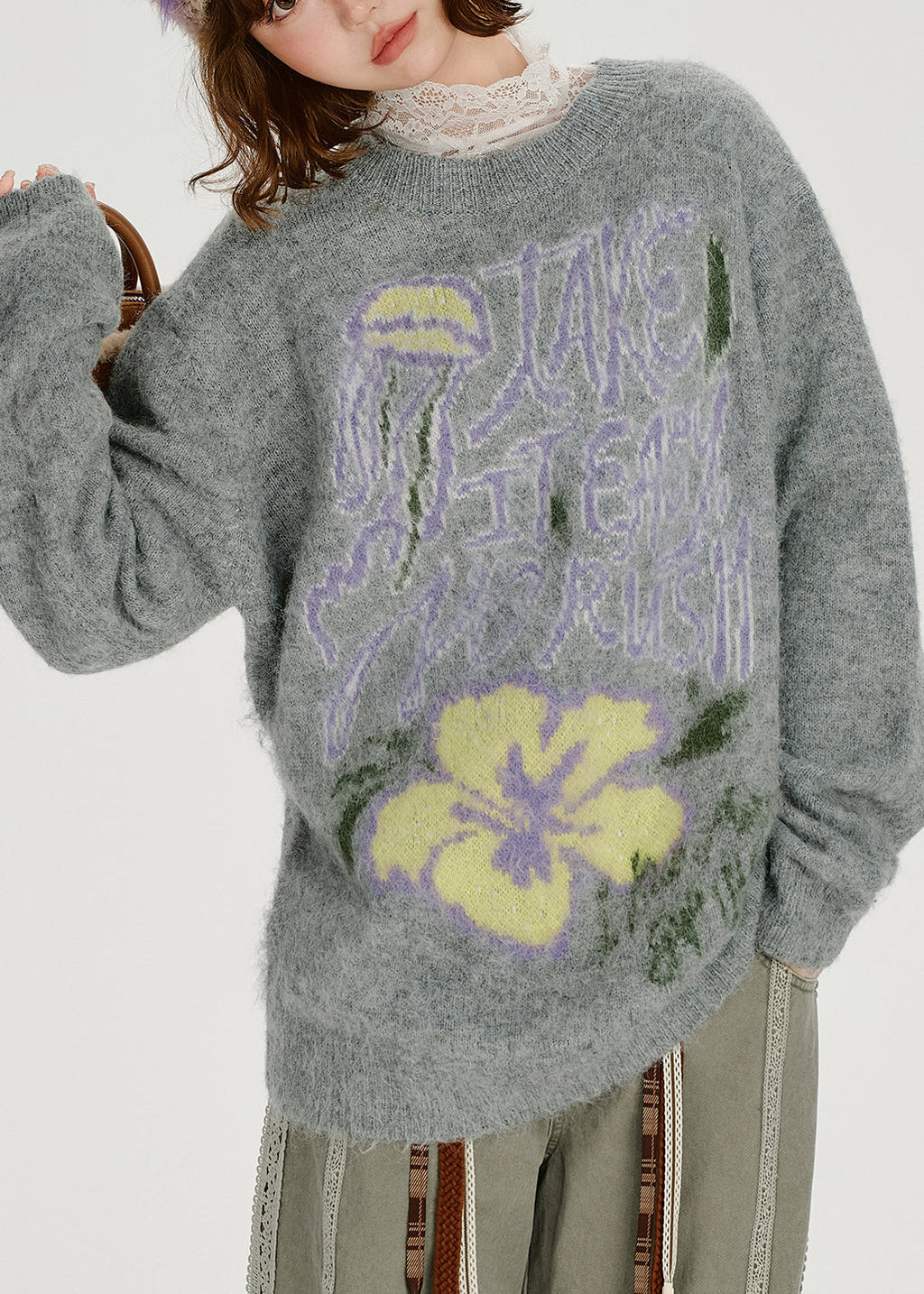 A Vintage Style Sweater with Delicate Timeless Details