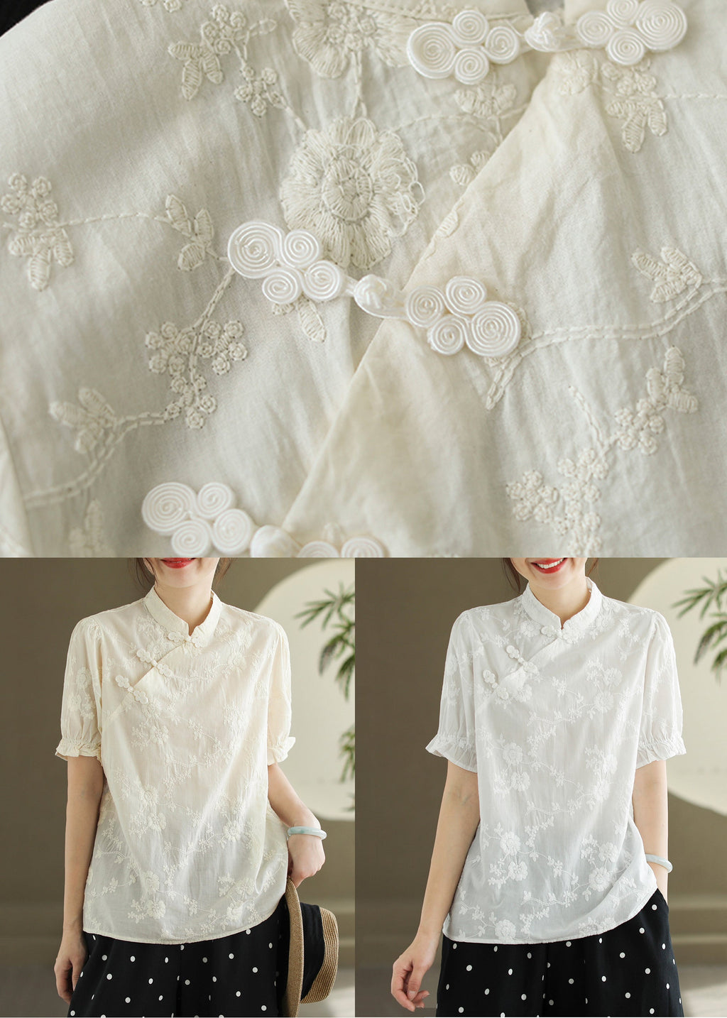 A Vintage Style Blouse with Delicate Timeless Details