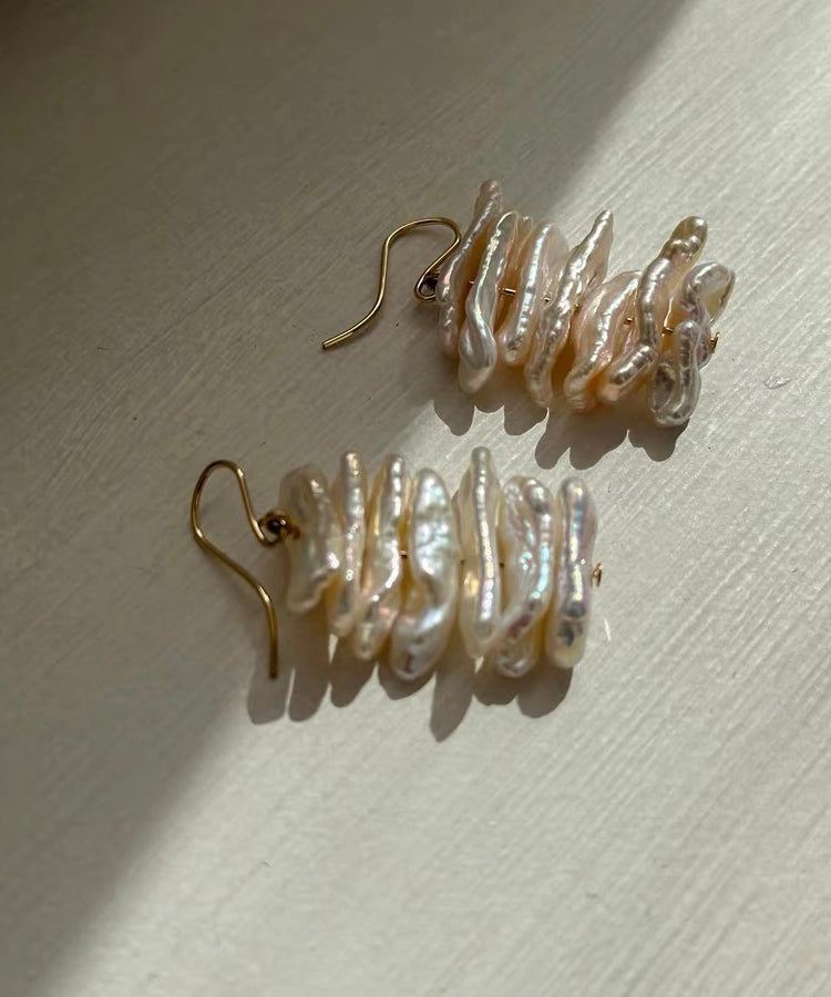 Delicate Artisan Gold Earring
