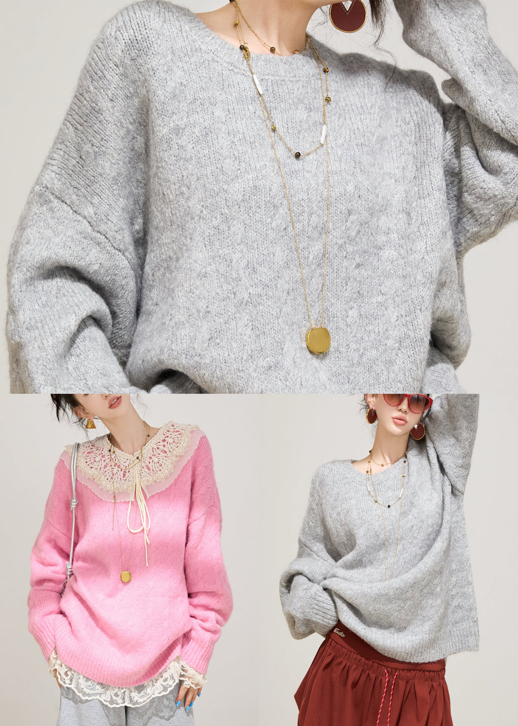 Well Tailored Sweater with a Graceful Silhouette