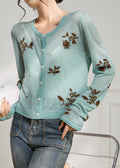 A Vintage Style Cardigan with Delicate Timeless Details