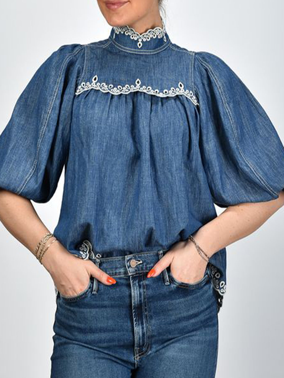 A Vintage Style Blouse with Delicate Timeless Details