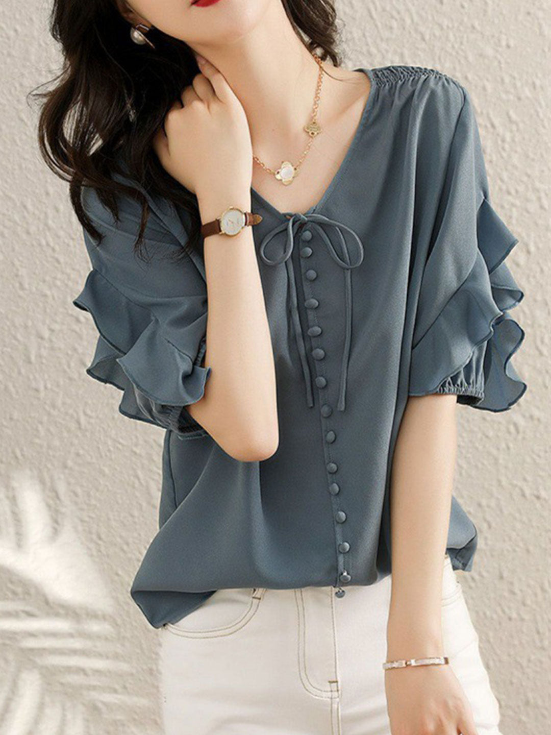 Gracefully Styled Top for Any Occasion