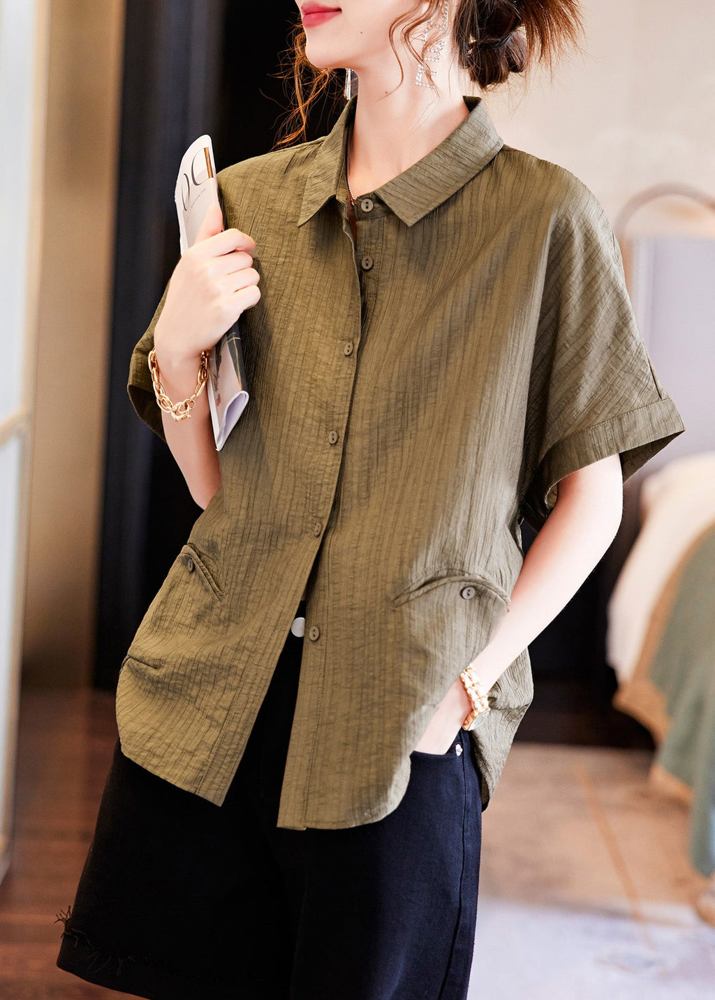 A Vintage Style Shirt with Delicate Timeless Details