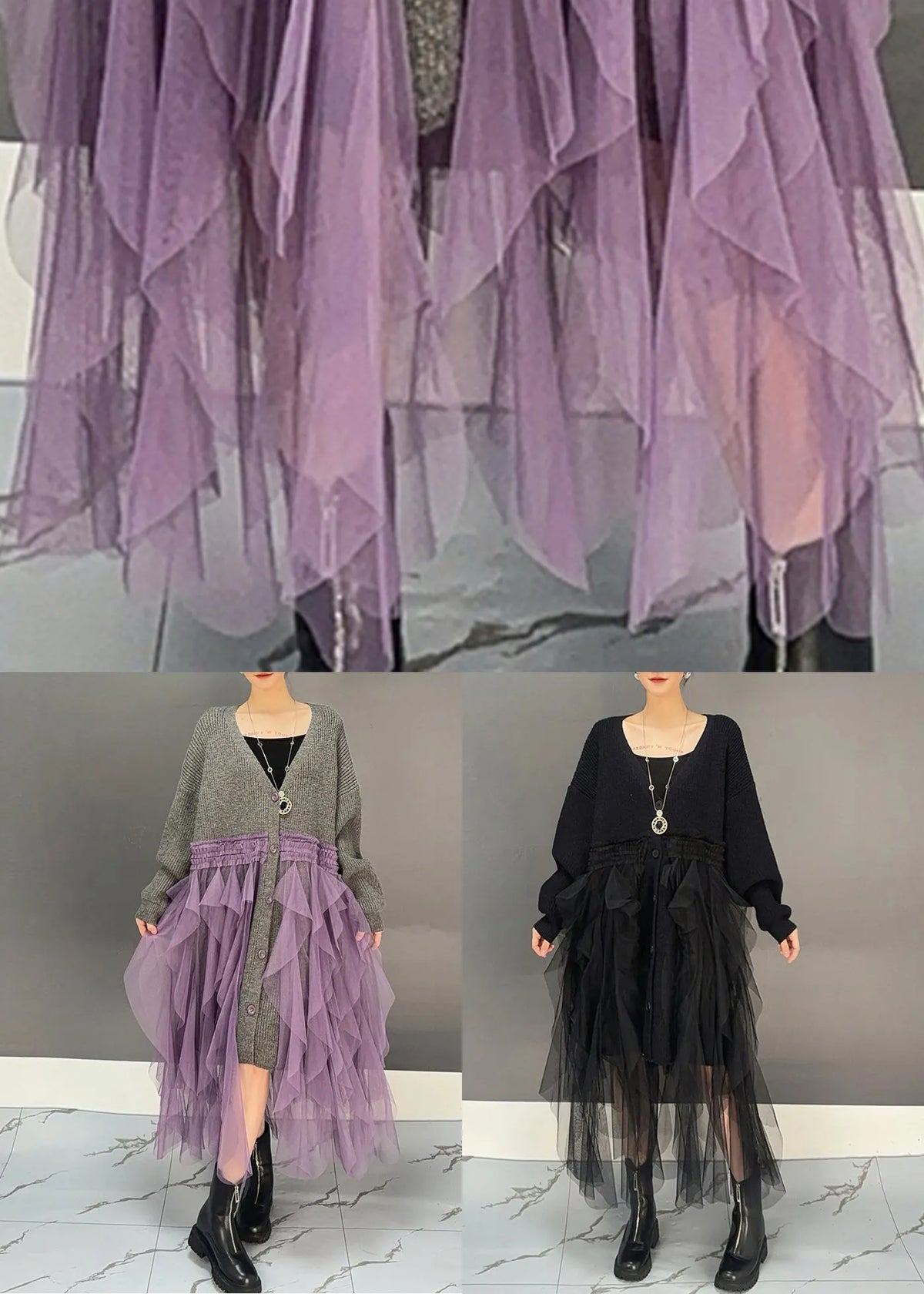Well Tailored Cardigan with a Graceful Silhouette