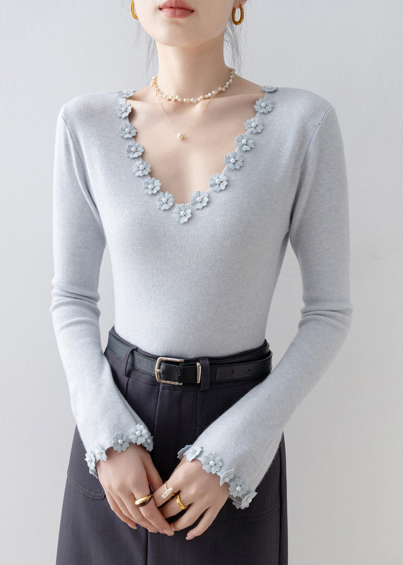 A Vintage Style Sweater with Delicate Timeless Details