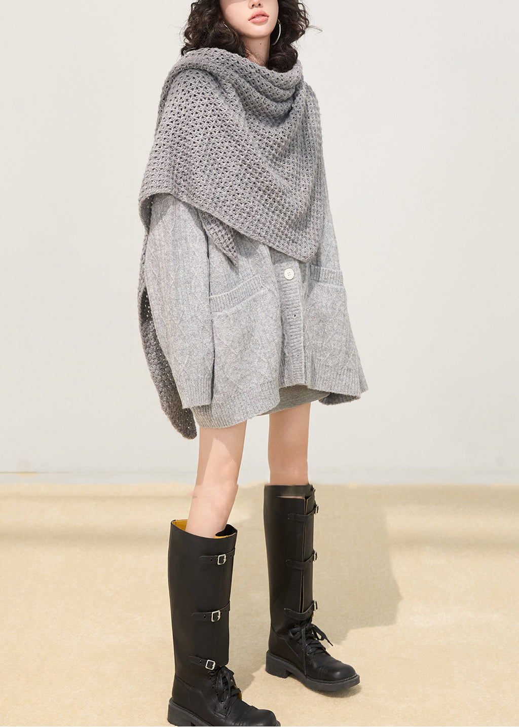 Classic Vintage Cardigan with a Flattering Fit