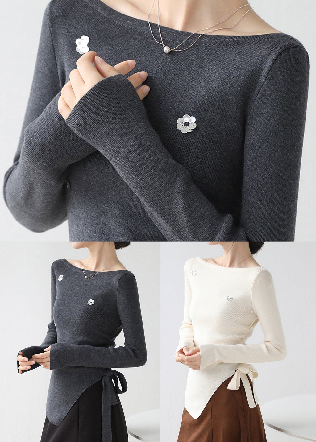 A Vintage Style Sweater with Delicate Timeless Details