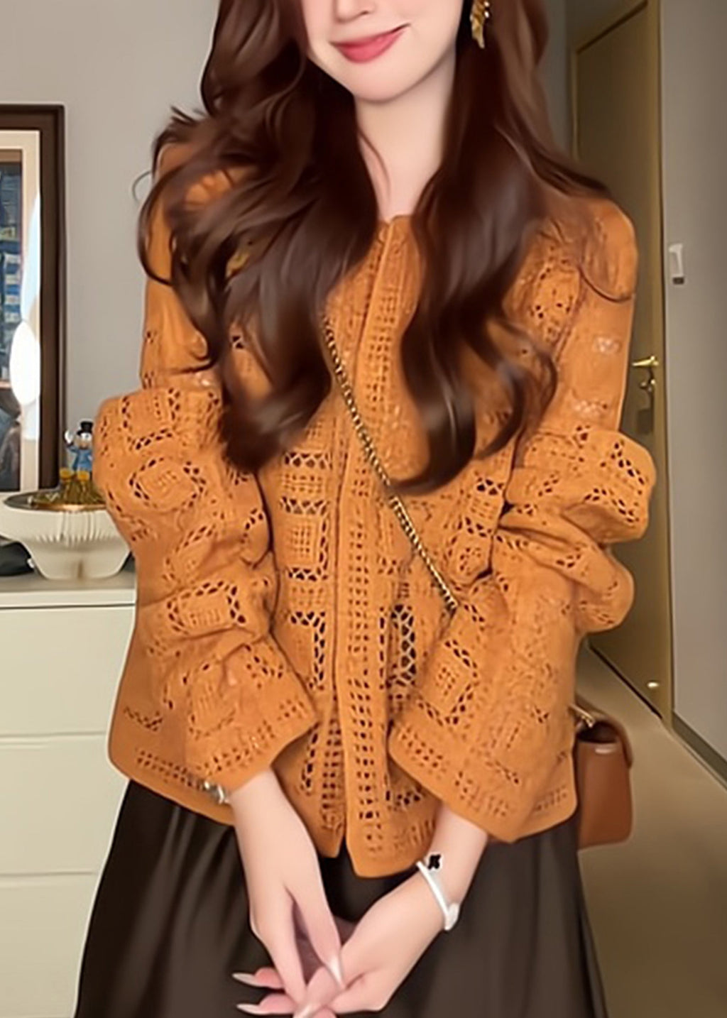 A Vintage Style Cardigan with Delicate Timeless Details