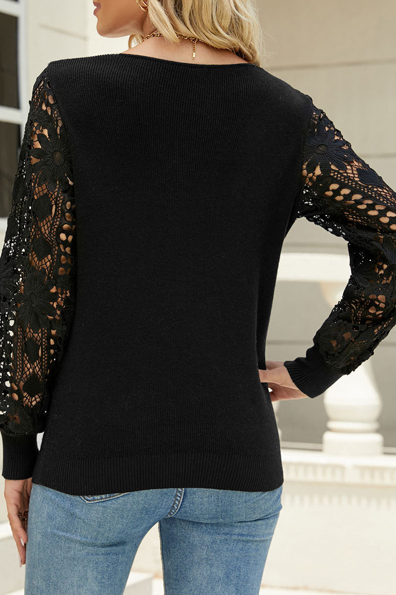 A Vintage Style Sweater with Delicate Timeless Details