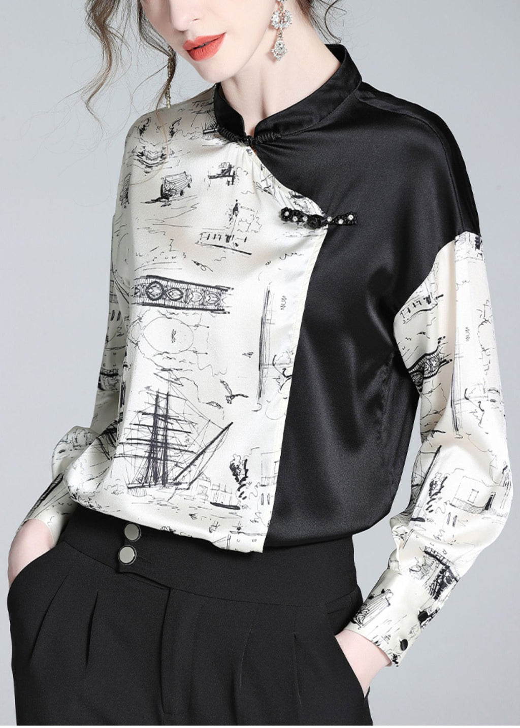 Well Tailored Shirt with a Graceful Silhouette