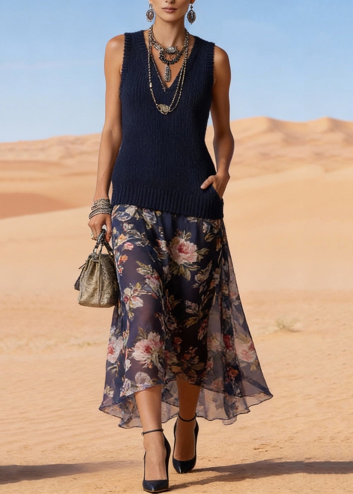 Well Tailored Dress with a Graceful Silhouette