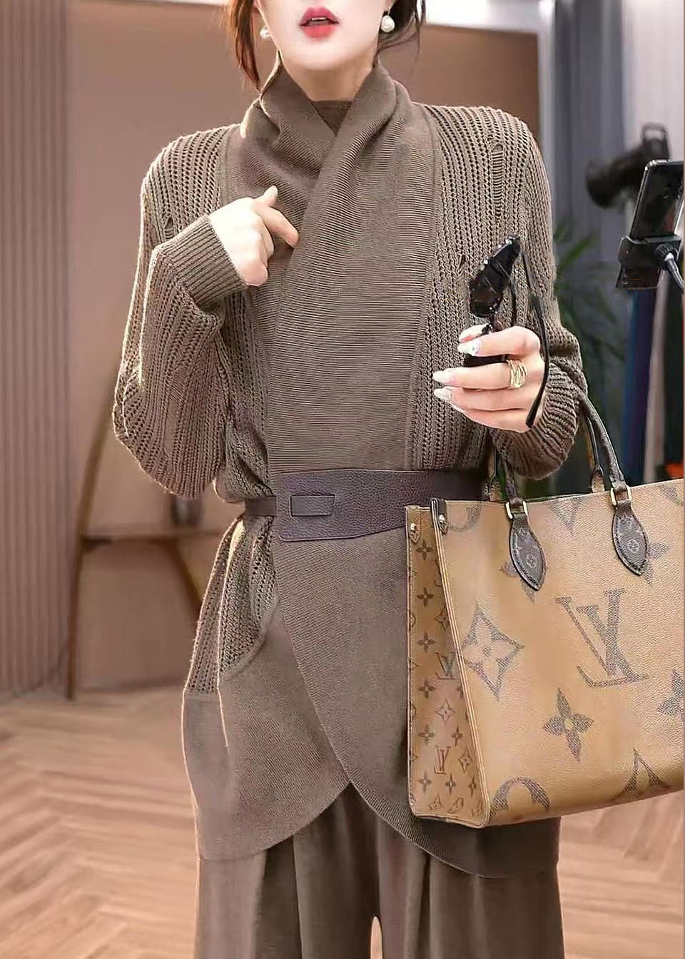 Classic Vintage Cardigan with a Flattering Fit