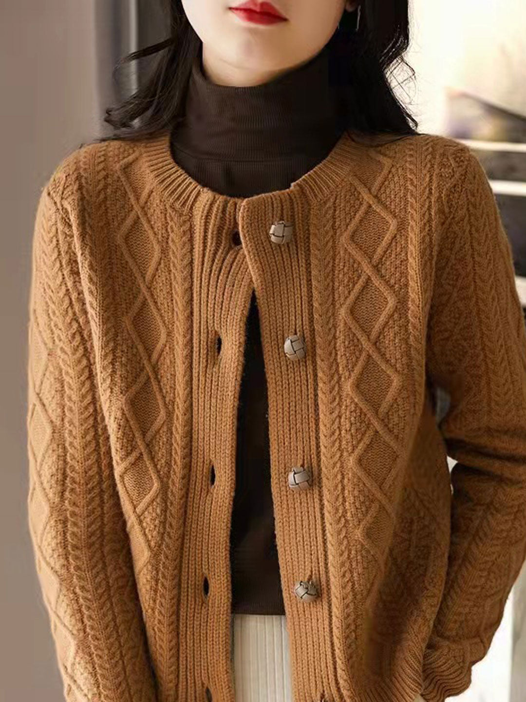 A Vintage Style Cardigan with Delicate Timeless Details