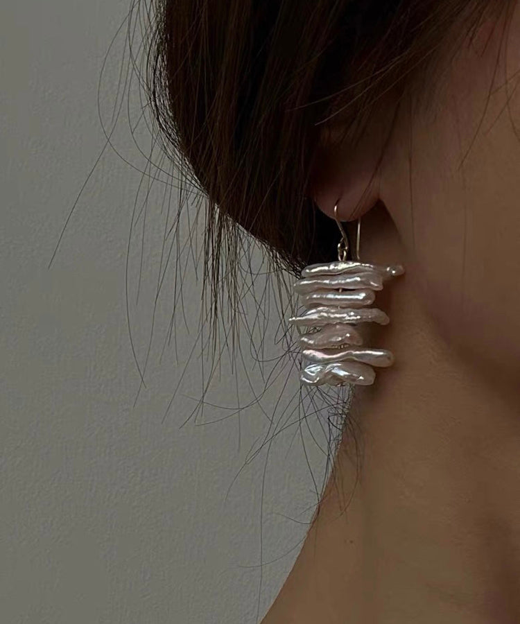Delicate Artisan Gold Earring