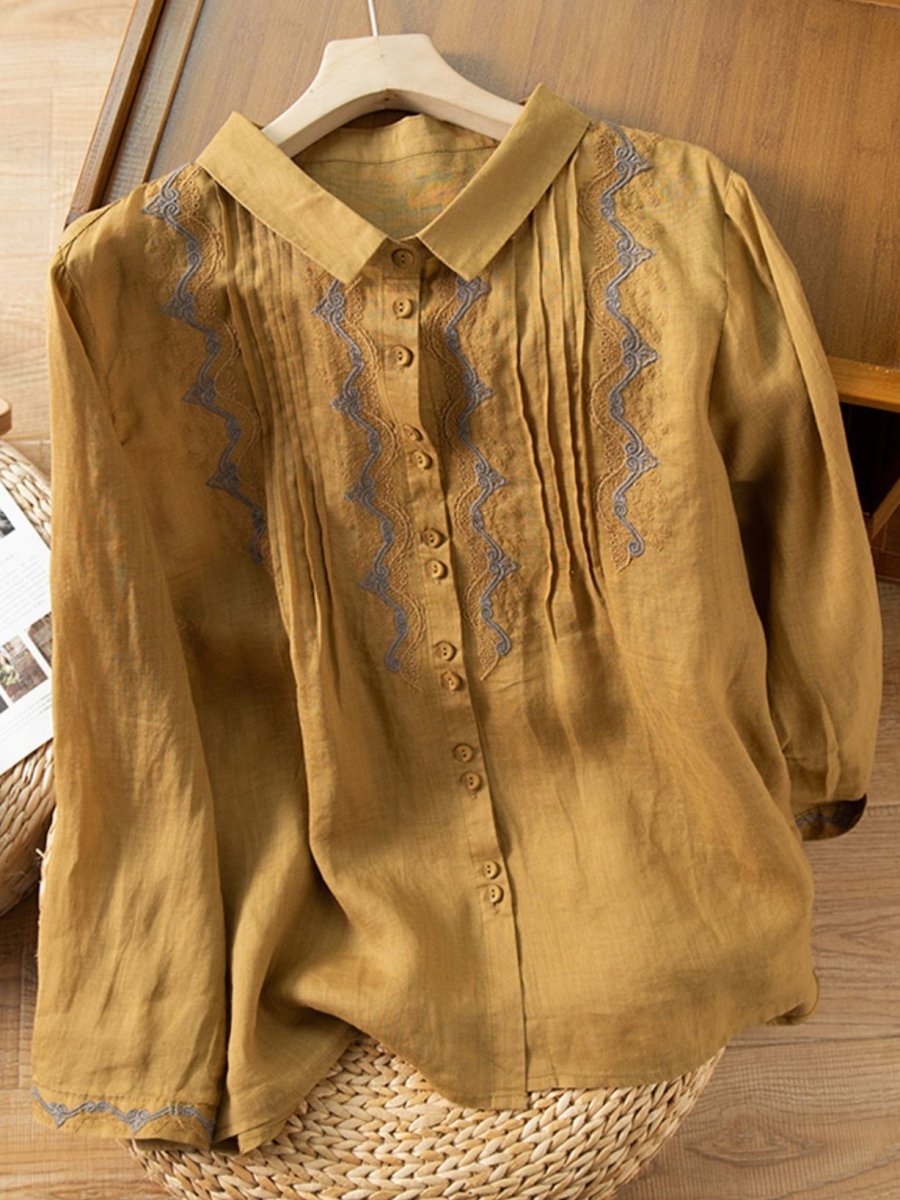 A Vintage Style Shirt with Delicate Timeless Details