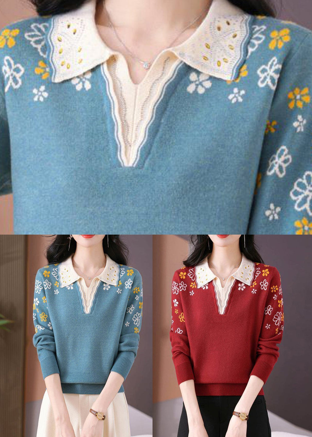 Vintage Inspired Sweater with a Contemporary Edge