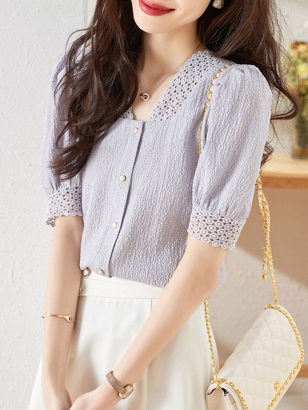 Gracefully Styled Top for Any Occasion