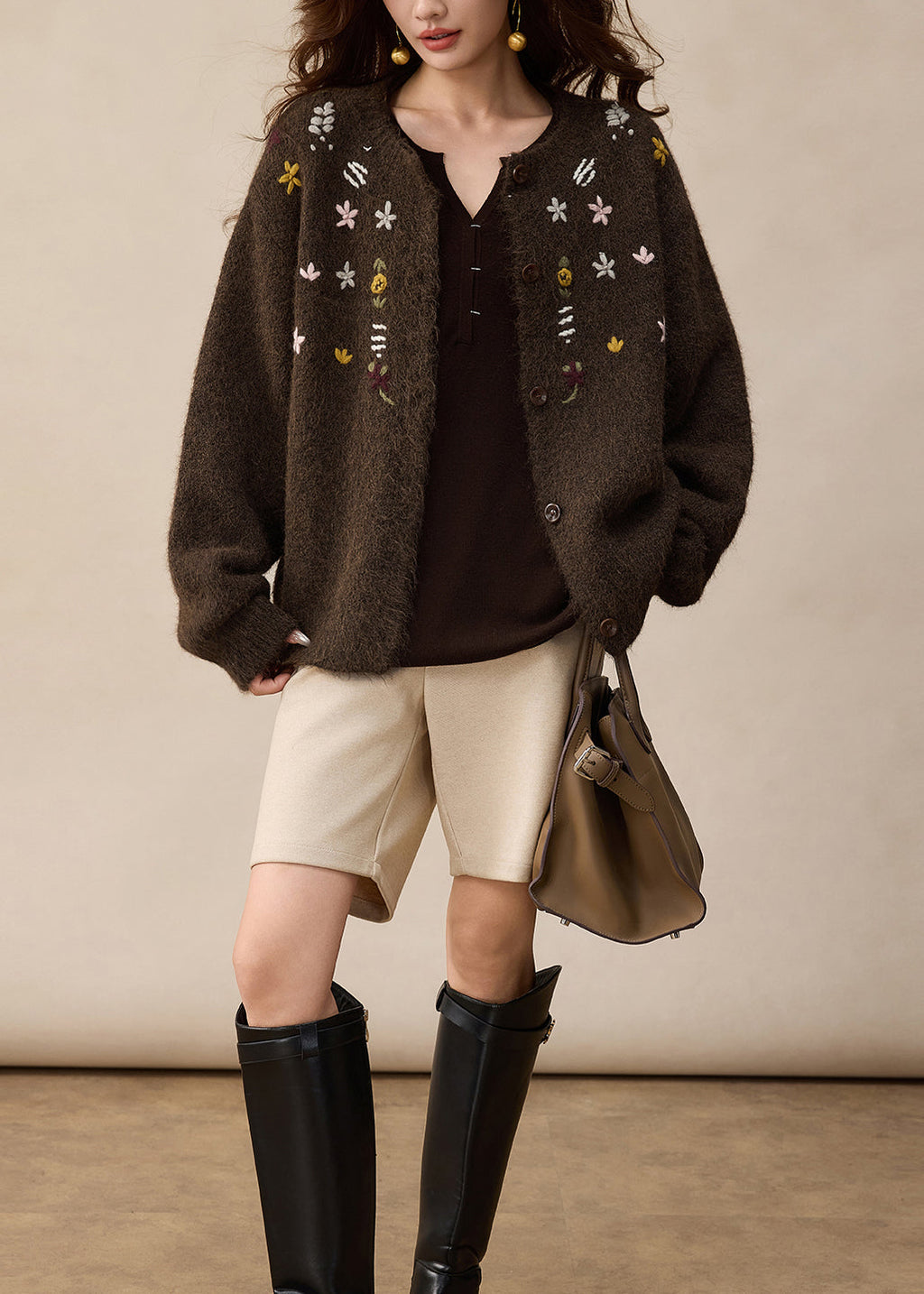 A Vintage Style Cardigan with Delicate Timeless Details