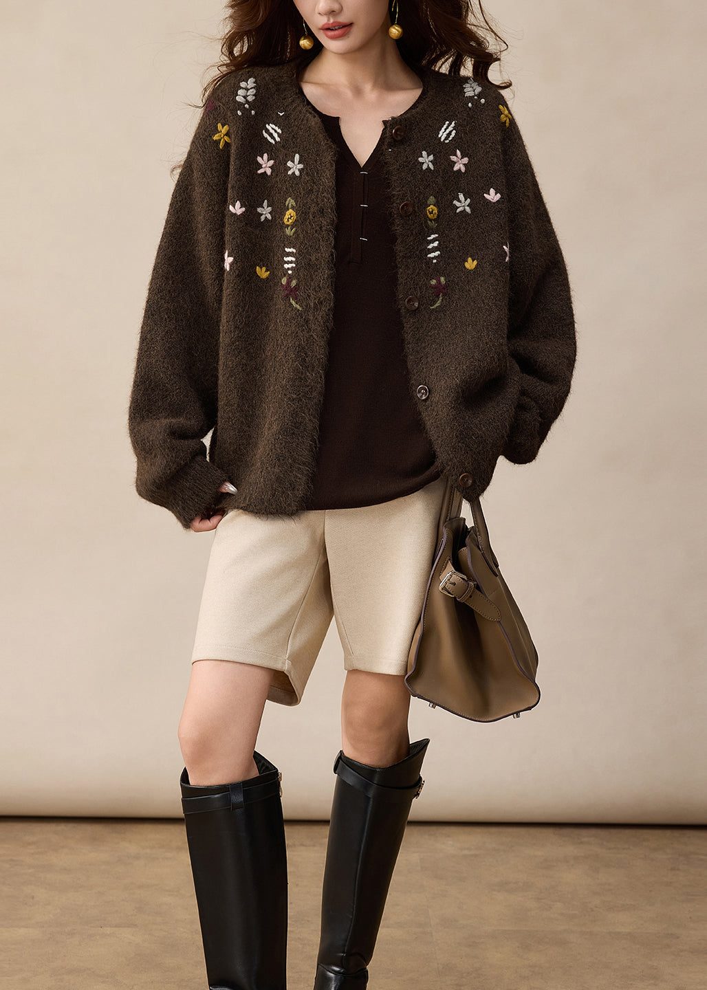 A Vintage Style Cardigan with Delicate Timeless Details