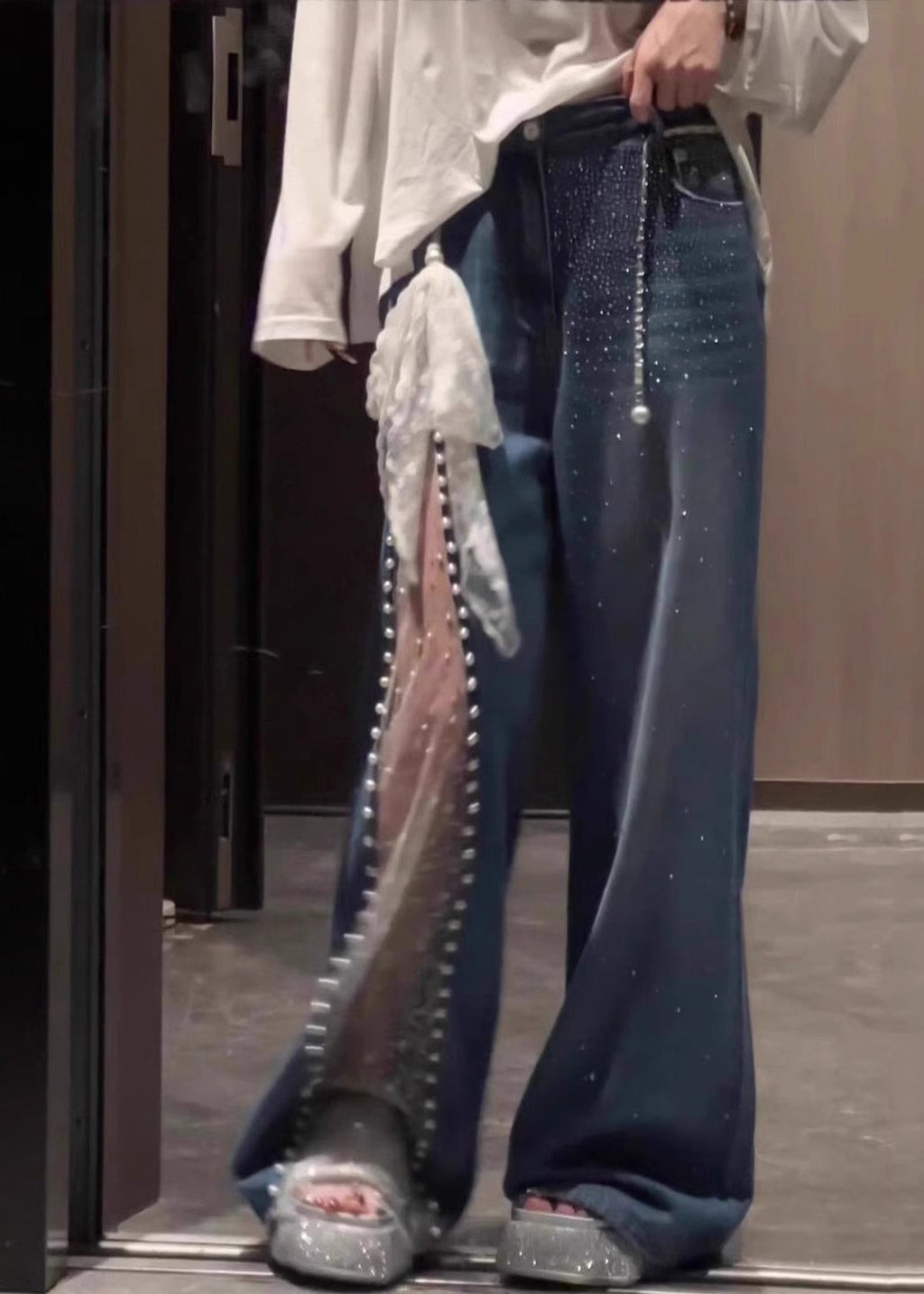 A Vintage Style Pants with Delicate Timeless Details