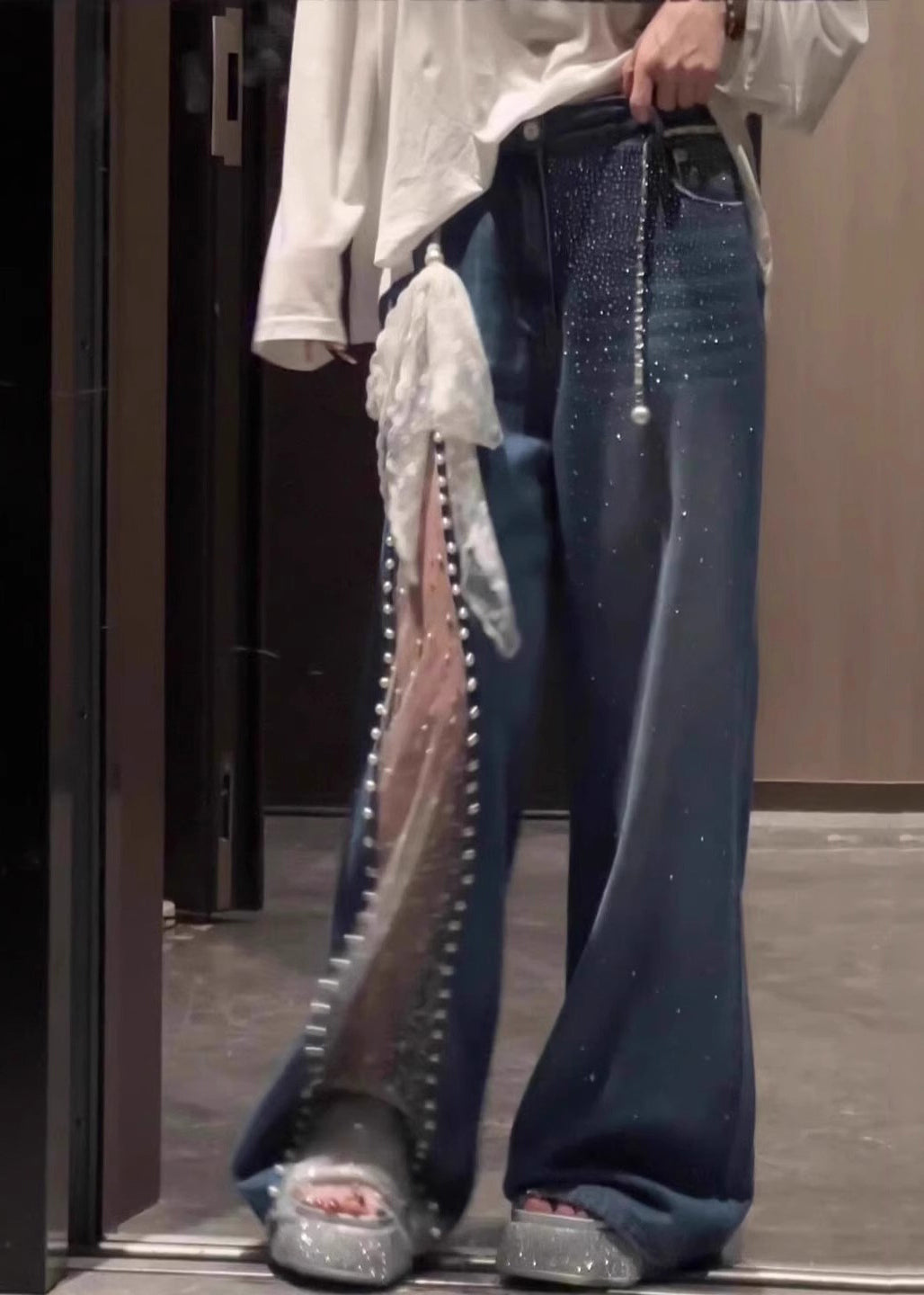 A Vintage Style Pants with Delicate Timeless Details