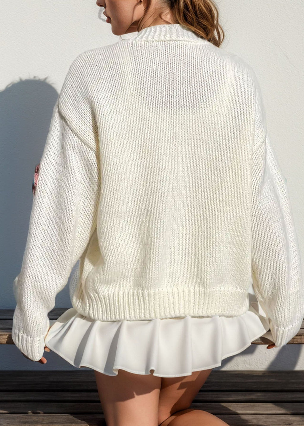 A Vintage Style Cardigan with Delicate Timeless Details