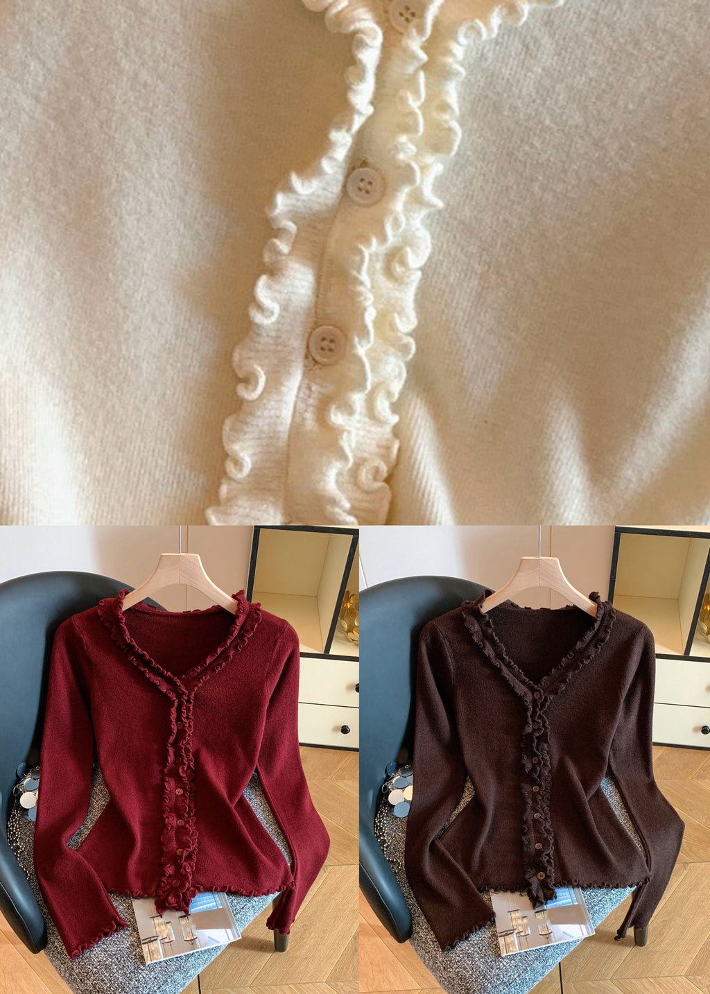 A Vintage Style Sweater with Delicate Timeless Details