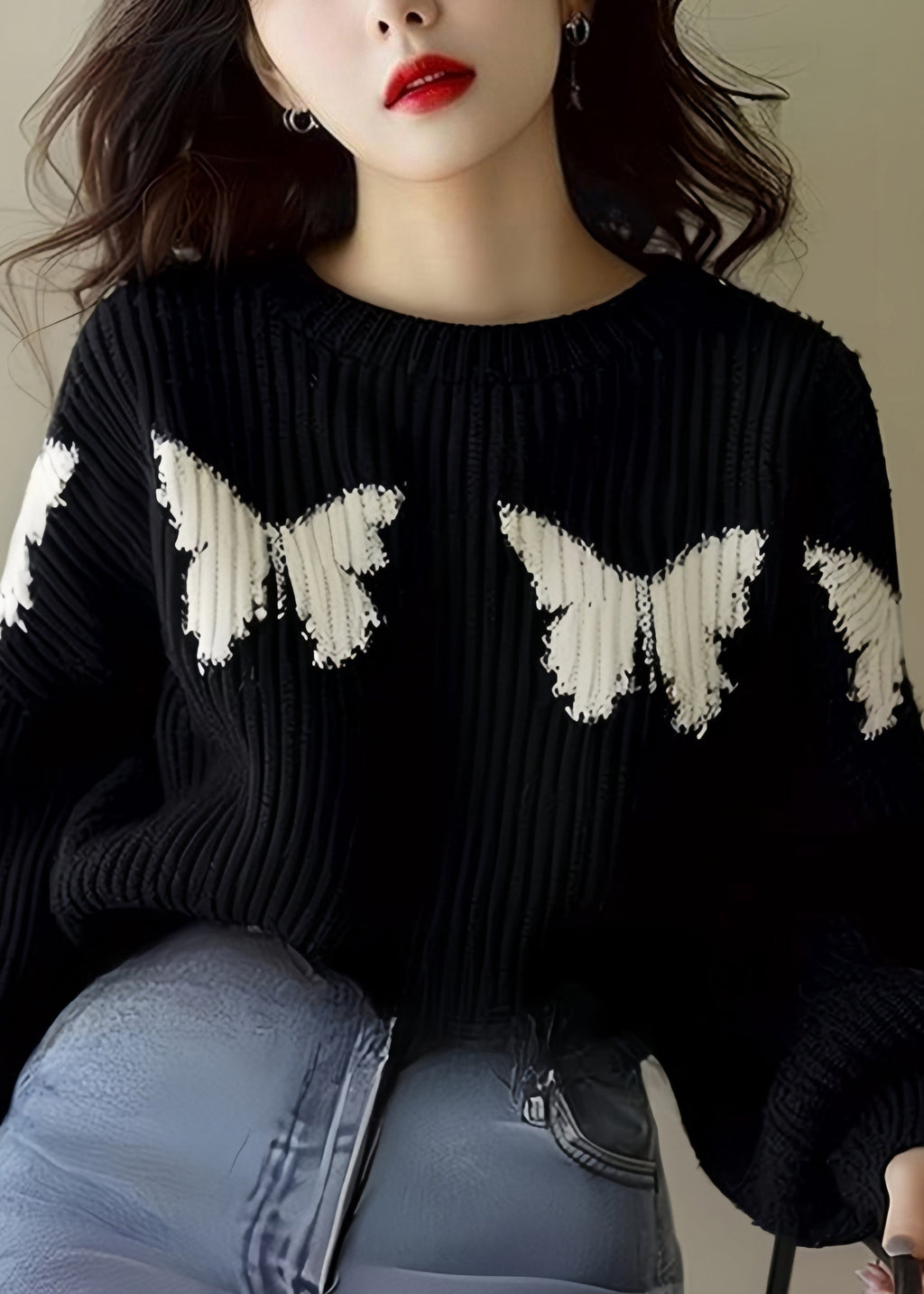Vintage Inspired Sweater with a Contemporary Edge