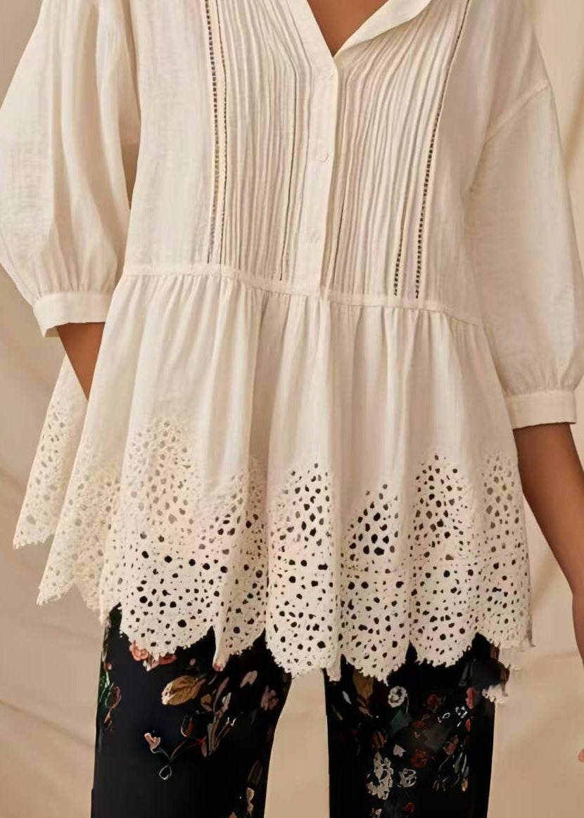 A Vintage Style Blouse with Delicate Timeless Details